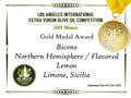Biceno - 2014 Gold Medal Aromatizzato Limone - Los Angeles International Extra Virgin Olive Oil competition
