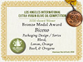 Biceno - 2019 Silver Medal Flavored Oils - Los Angeles International Extra Virgin Olive Oil competition